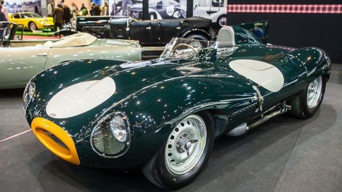 Jaguar D-Type - Fiskens stand - Retromobile 2014