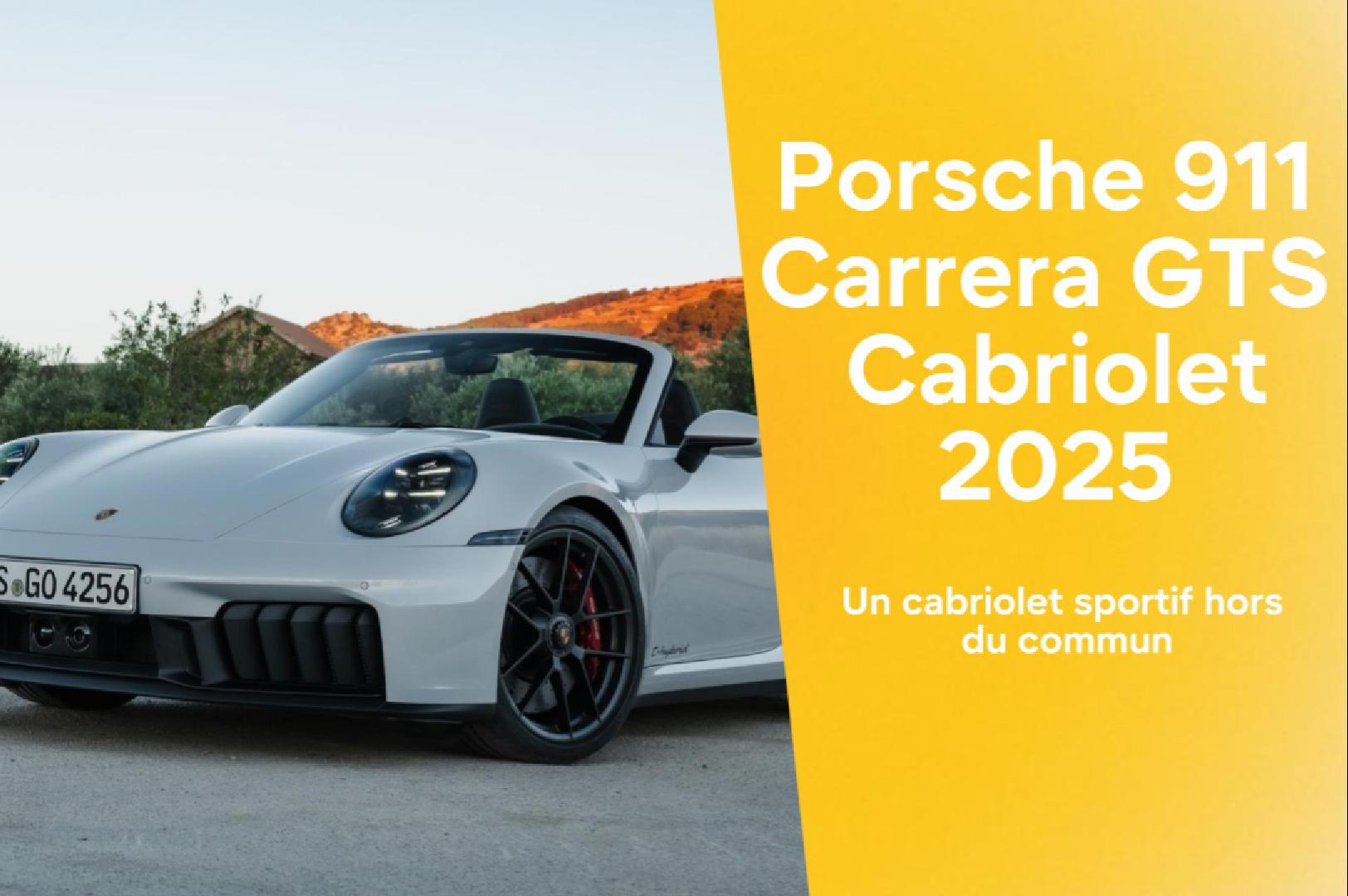 Porsche 911 Carrera GTS Cabriolet 2025